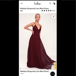 Madalyn burgundy lace maxi dress- Lulus